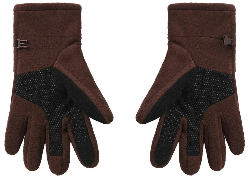 SKIMS x TNF Retro Denali Fleece Gloves Cocoa