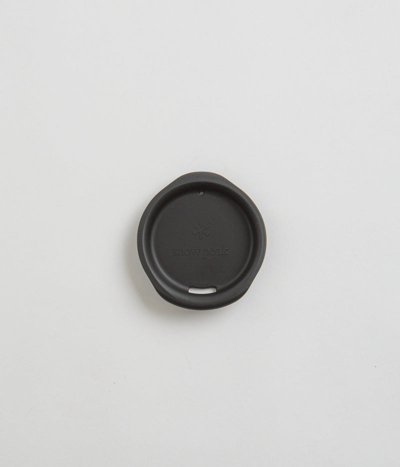 Snow Peak Double Wall 450ml Mug Silicone Lid in Black