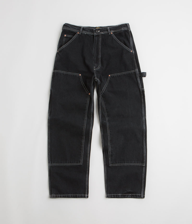 Stan Ray Double Knee Pants in Stonewashed Black Denim
