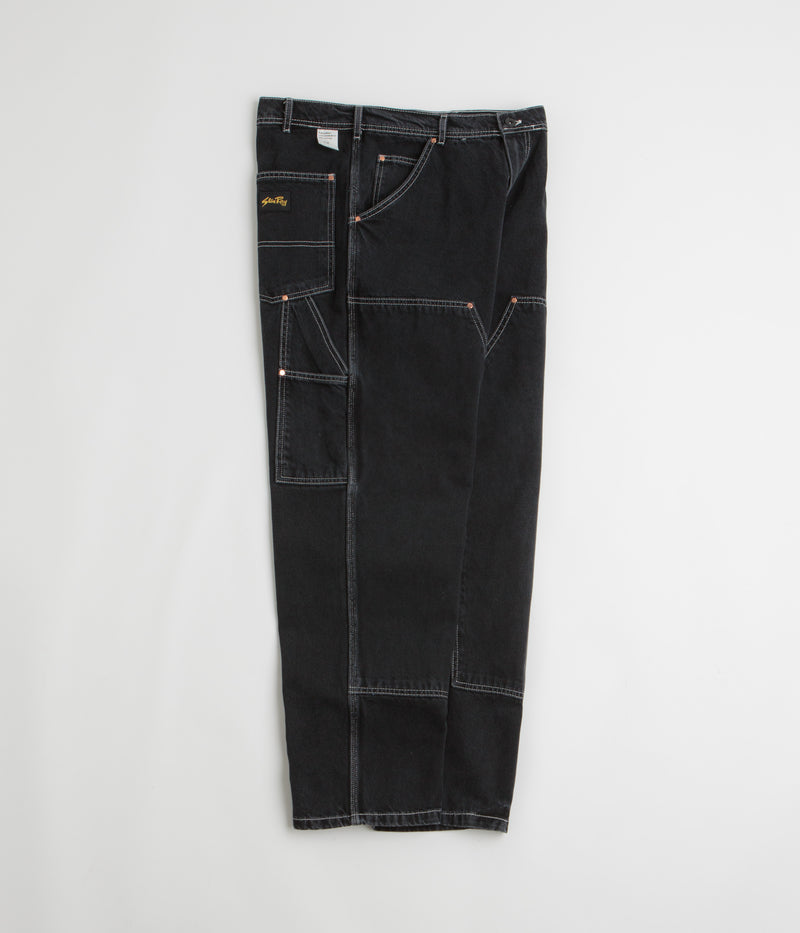 Stan Ray Double Knee Pants in Stonewashed Black Denim