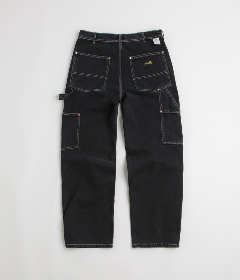 Stan Ray Double Knee Pants in Stonewashed Black Denim
