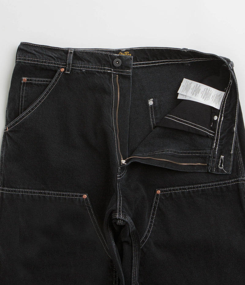 Stan Ray Double Knee Pants in Stonewashed Black Denim