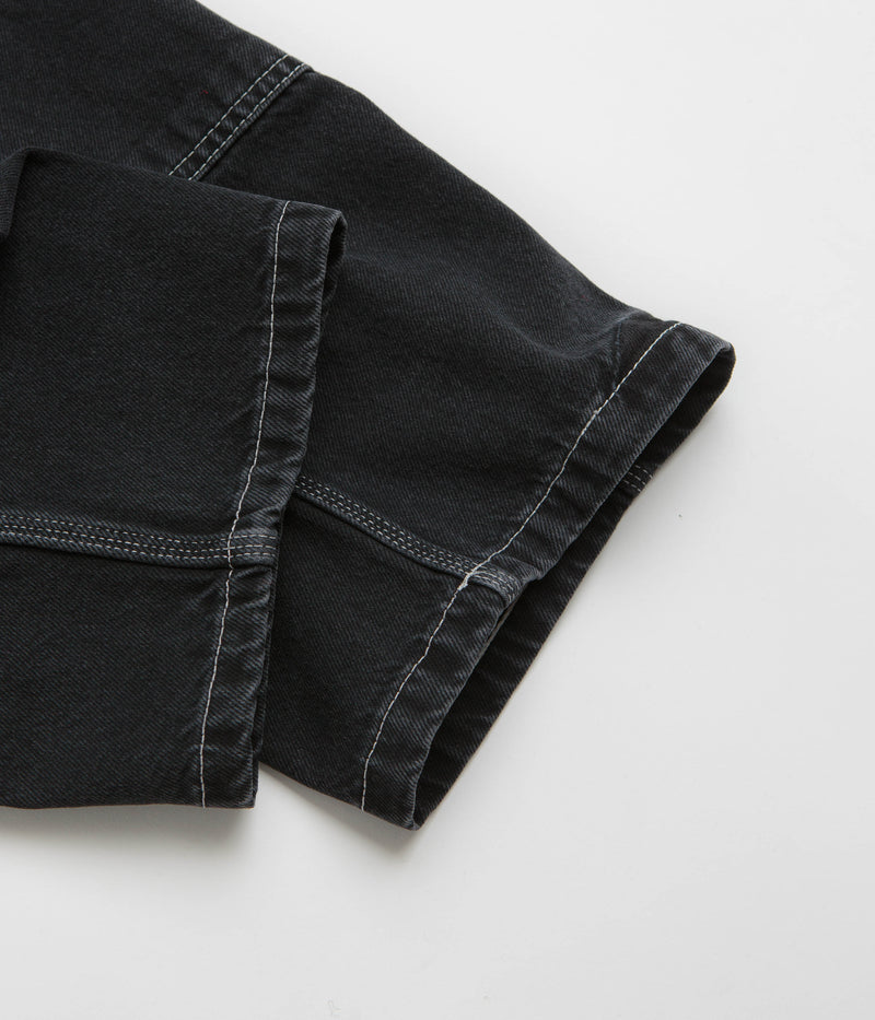 Stan Ray Double Knee Pants in Stonewashed Black Denim