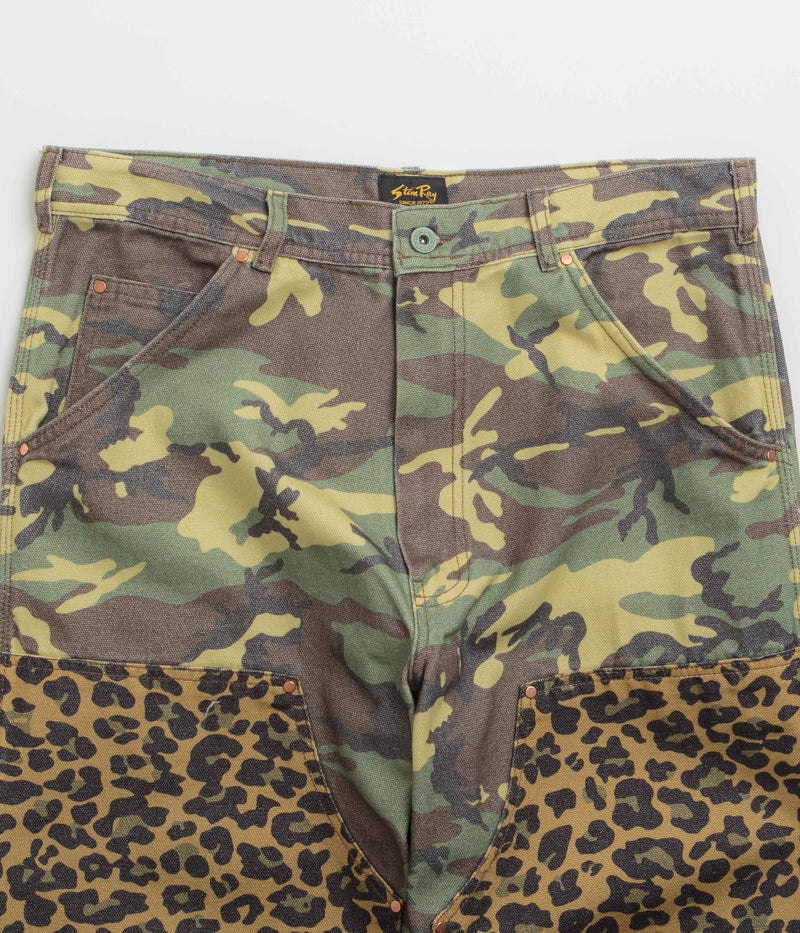 Stan Ray Double Knee Pants in Woodland DPM Duck and Leopard Duck Mix