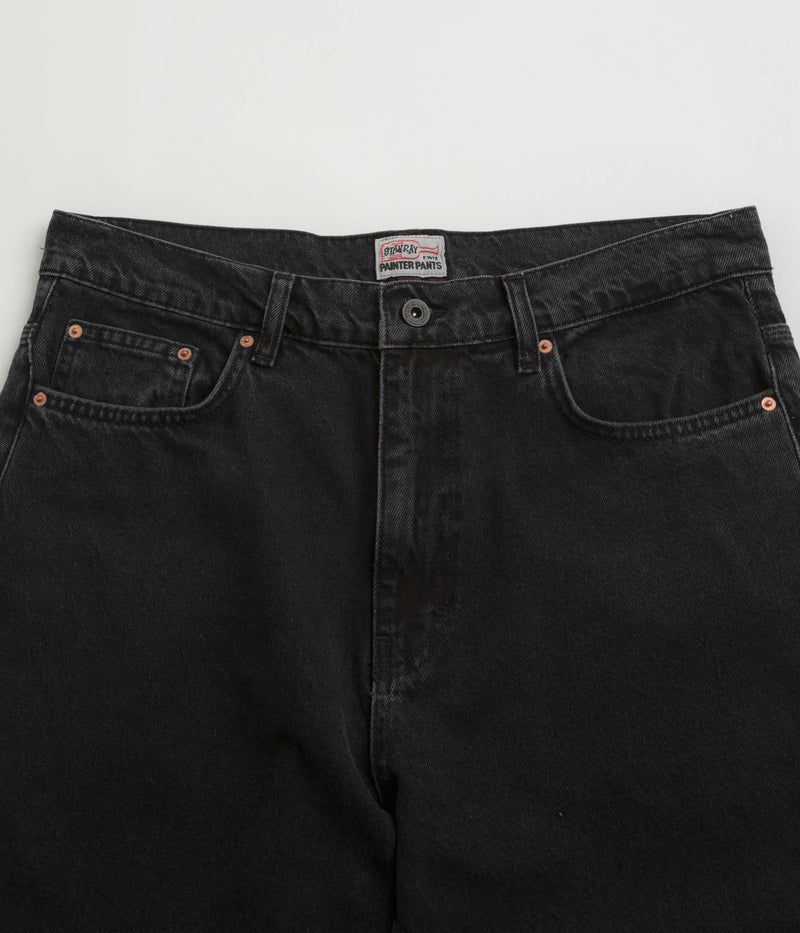 Stan Ray Wide 5 Pants in Stonewashed Black Denim