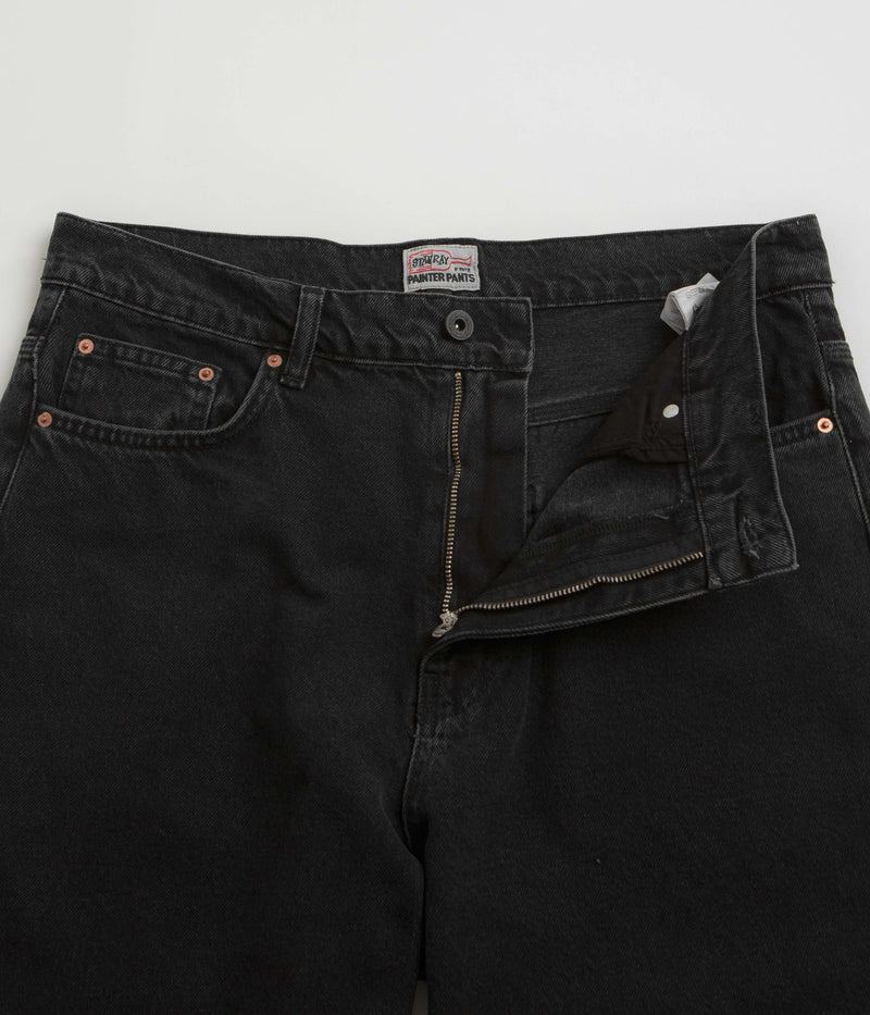 Stan Ray Wide 5 Pants in Stonewashed Black Denim