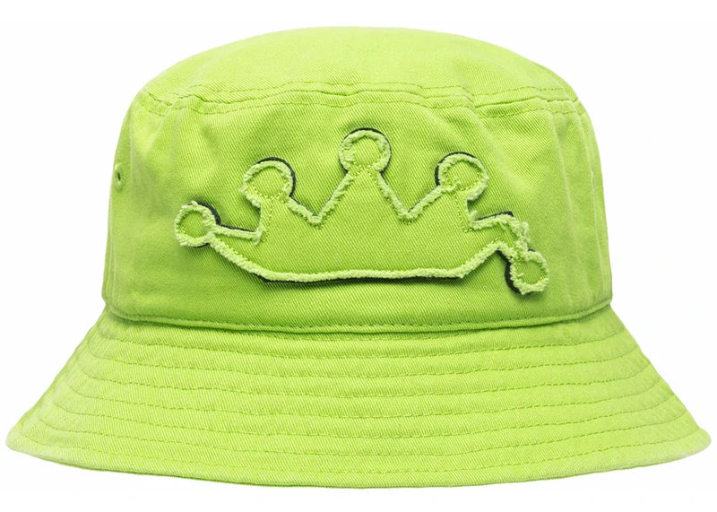 Stussy Applique Crown Bucket Hat Lime