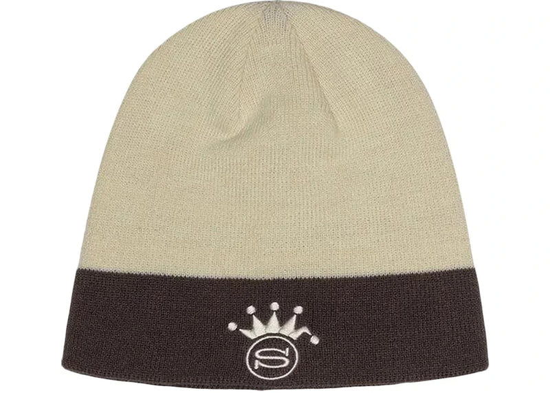 Stussy Crown Jacquard Skullcap Bone