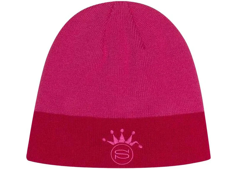 Stussy Crown Jacquard Skullcap Pink
