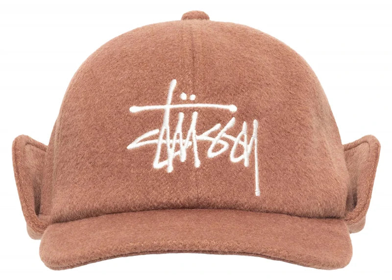 Stussy Ear Flap Wool Cap Brown