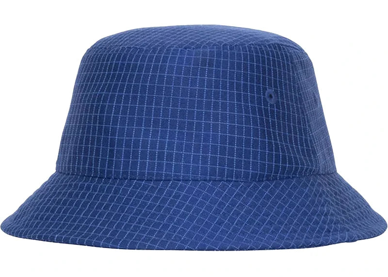 Stussy Grid Basic Bucket Hat Blue