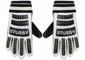 Stussy Leather Bike Gloves Black/White