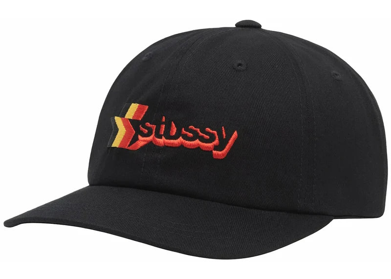Stussy Low Pro 3 Star Strapback Black