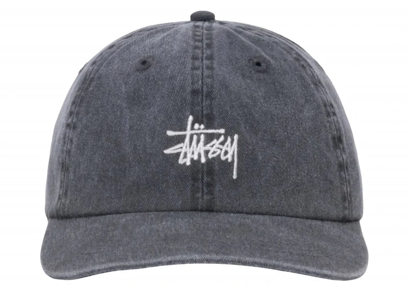 Stussy Low Profile Basic Washed Strapback Charcoal
