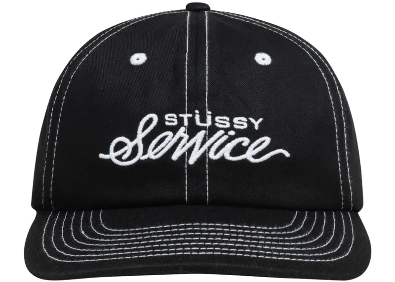Stussy Mid Depth Service Strapback True Black