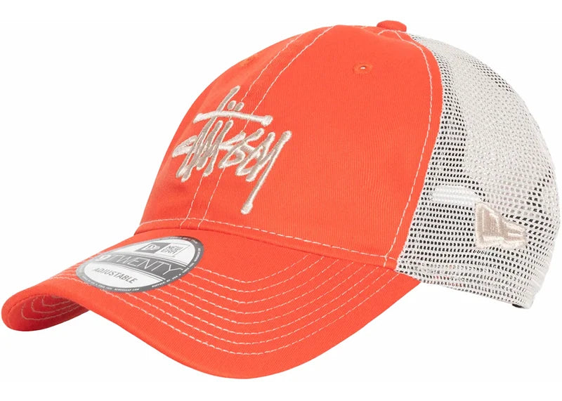 Stussy New Era 9Twenty Basic Trucker Orange