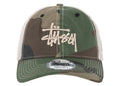 Stussy New Era 9Twenty Basic Trucker Woodland Camo