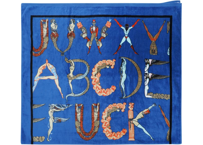 Supreme Alphabet Beach Towel Navy