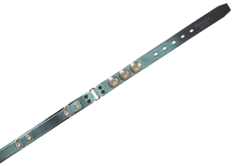 Supreme Blackmeans Concho Leather Belt Light Green