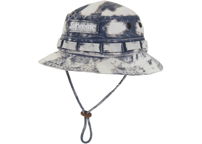 Supreme Bleached Chino Boonie Navy