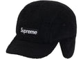 Supreme Deep Pile Earflap Camp Cap Black