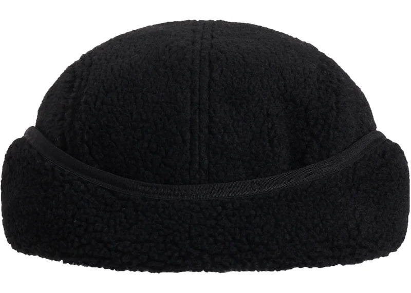 Supreme Deep Pile Earflap Camp Cap Black