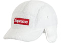 Supreme Deep Pile Earflap Camp Cap White