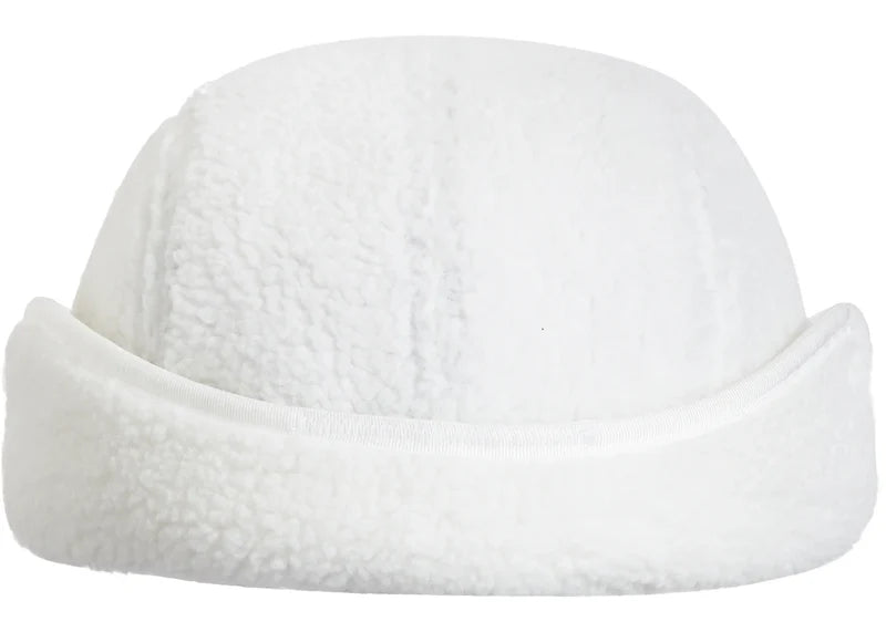 Supreme Deep Pile Earflap Camp Cap White