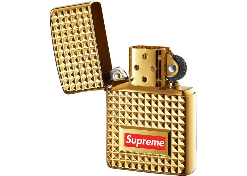 Supreme Diamond Cut Zippo Gold