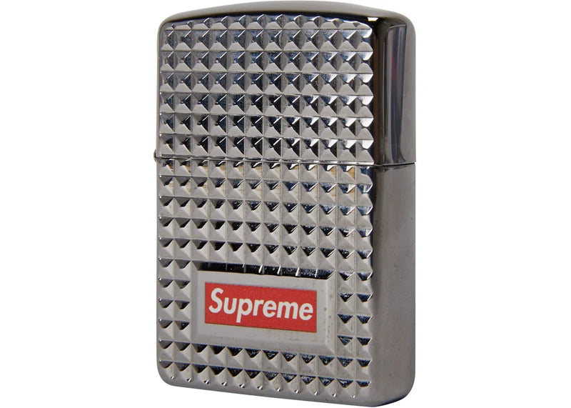 Supreme Diamond Cut Zippo Silver