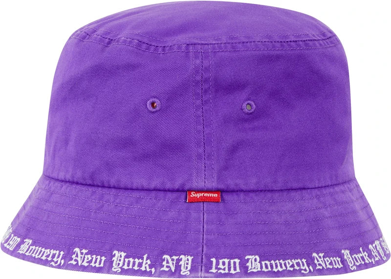 Supreme Embroidered Brim Crusher Purple
