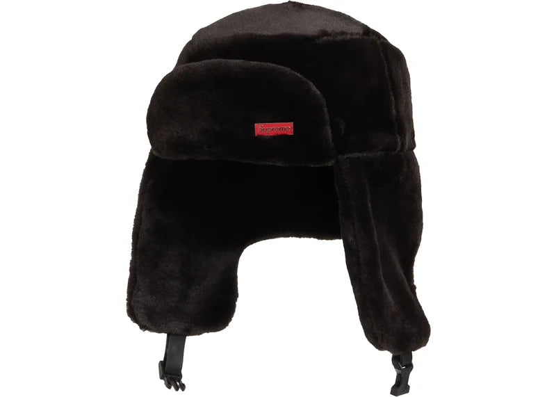 Supreme Faux Fur Ushanka Hat Black