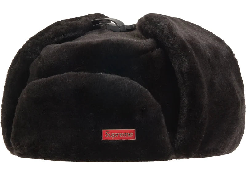 Supreme Faux Fur Ushanka Hat Black