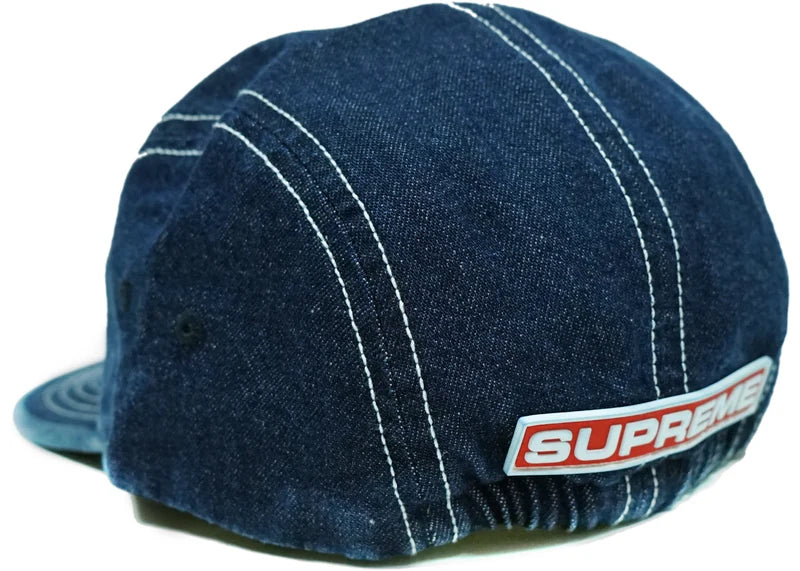 Supreme Fitted Rear Patch Camp Cap Denim