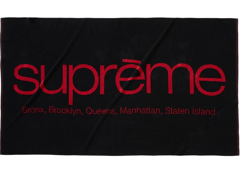 Supreme Five Boroughs Towel Black