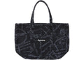 Supreme Gonz Map Denim Tote Washed Black
