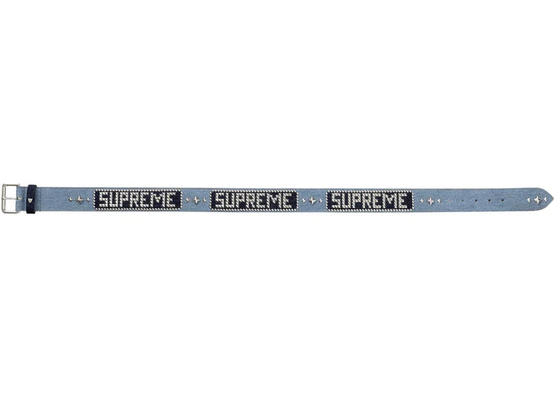 Supreme Hollywood Trading Company Studded Belt Denim