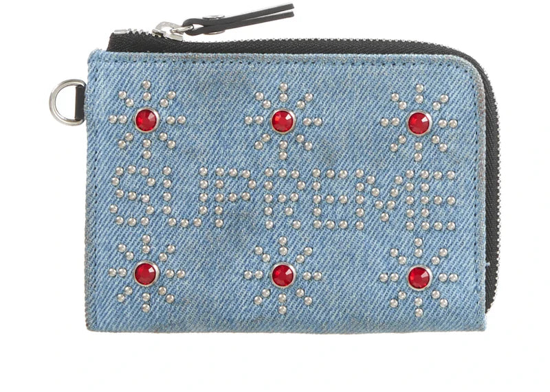 Supreme Hollywood Trading Company Studded Wallet Denim