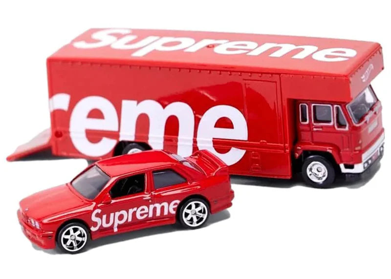 Supreme Hot Wheels Fleet Flyer + 1992 BMW M3 Red