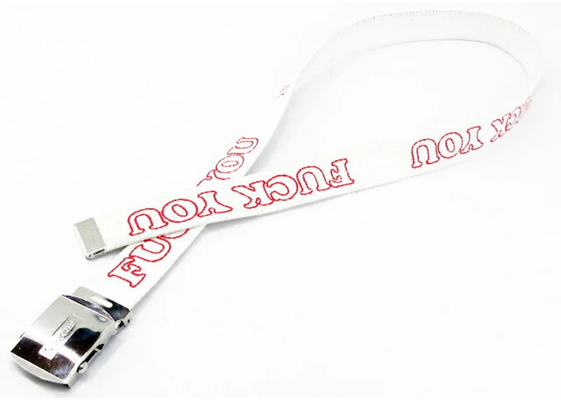 Supreme Hysteric Glamour Fuck You Belt White