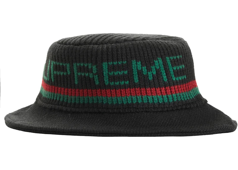 Supreme Knit Logo Crusher Black
