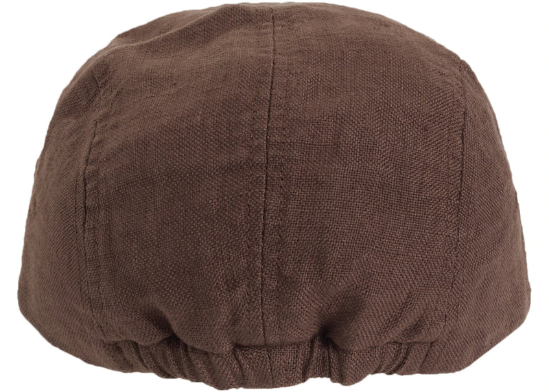 Supreme Linen Fitted Camp Cap Brown