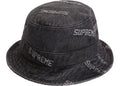 Supreme Logo Denim Crusher Black