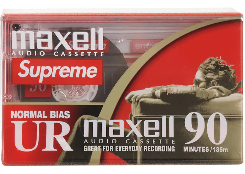 Supreme Maxell Cassette Tapes (5 Pack) Clear