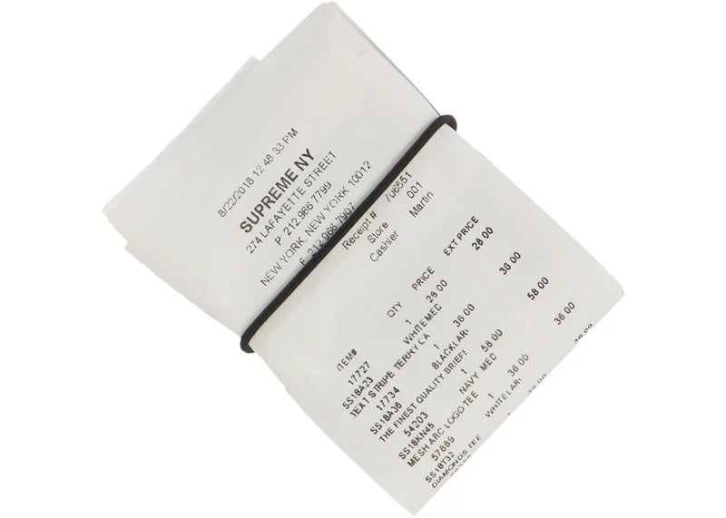 Supreme MM6 Maison Margiela Receipt Wallet Multicolor