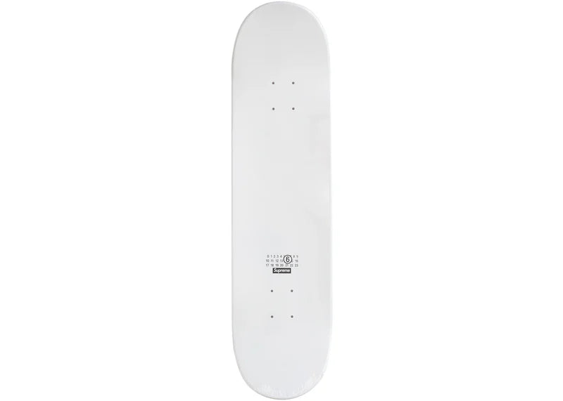 Supreme MM6 Maison Margiela Skateboard Deck White
