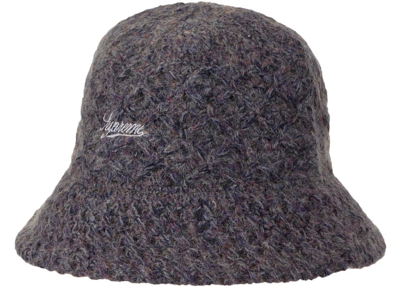 Supreme Mohair Crochet Crusher Navy Melange