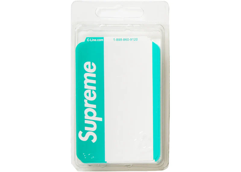 Supreme Name Badge Stickers (Pack of 100) Green