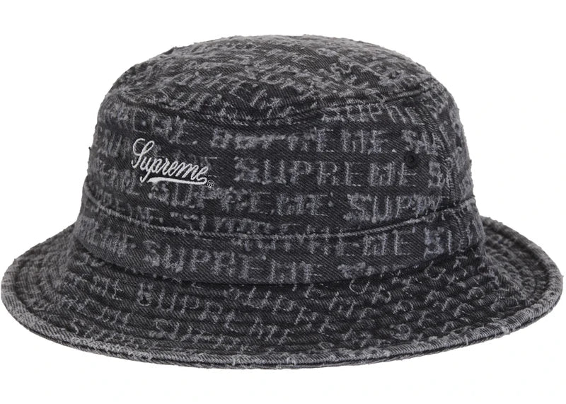 Supreme Needle Punch Denim Crusher Black