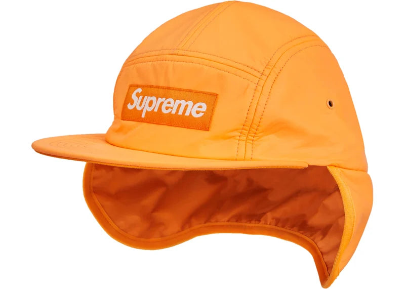 Supreme PrimaLoft Earflap Camp Cap Fluorescent Orange